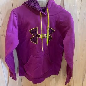 Purple under armor hoodie with kangaroo pockets.